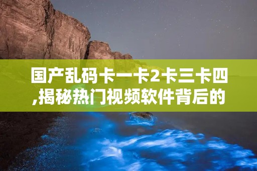 国产乱码卡一卡2卡三卡四,揭秘热门视频软件背后的精彩世界