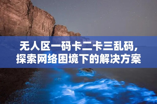 无人区一码卡二卡三乱码,探索网络困境下的解决方案