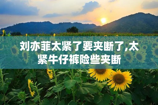 刘亦菲太紧了要夹断了,太紧牛仔裤险些夹断