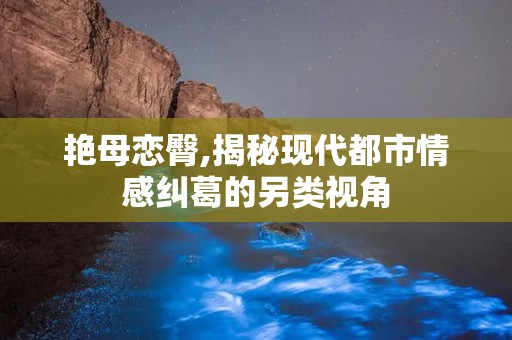 艳母恋臀,揭秘现代都市情感纠葛的另类视角