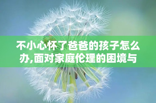 不小心怀了爸爸的孩子怎么办,面对家庭伦理的困境与选择