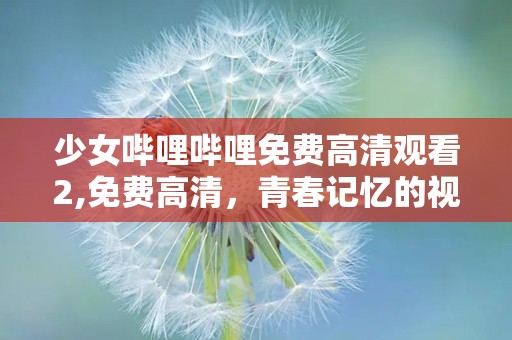 少女哔哩哔哩免费高清观看2,免费高清，青春记忆的视听盛宴