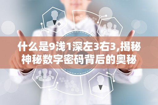 什么是9浅1深左3右3,揭秘神秘数字密码背后的奥秘