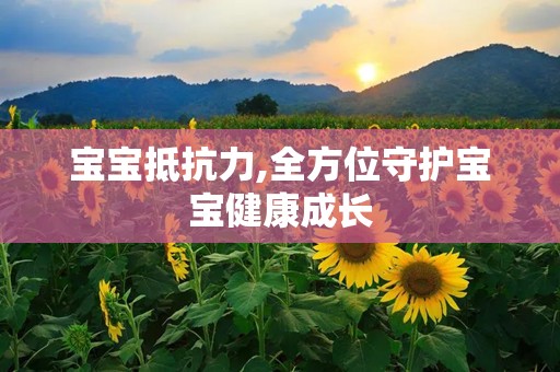 宝宝抵抗力,全方位守护宝宝健康成长