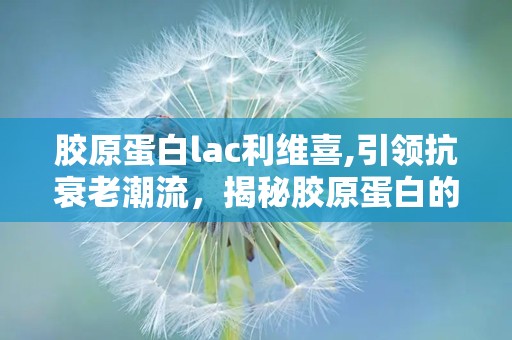 胶原蛋白lac利维喜,引领抗衰老潮流，揭秘胶原蛋白的神奇力量”