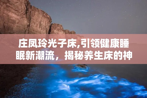 庄凤玲光子床,引领健康睡眠新潮流，揭秘养生床的神奇功效与价格解析”