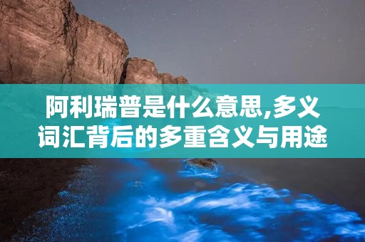 阿利瑞普是什么意思,多义词汇背后的多重含义与用途解析