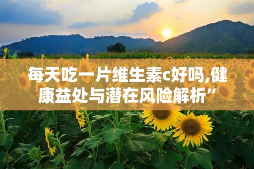 每天吃一片维生素c好吗,健康益处与潜在风险解析”