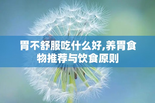 胃不舒服吃什么好,养胃食物推荐与饮食原则