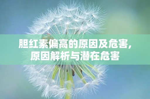 胆红素偏高的原因及危害,原因解析与潜在危害