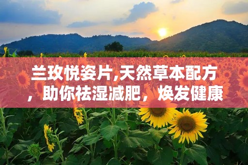 兰玫悦姿片,天然草本配方，助你祛湿减肥，焕发健康光彩