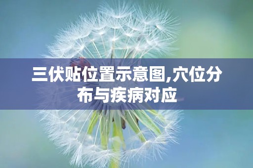 三伏贴位置示意图,穴位分布与疾病对应