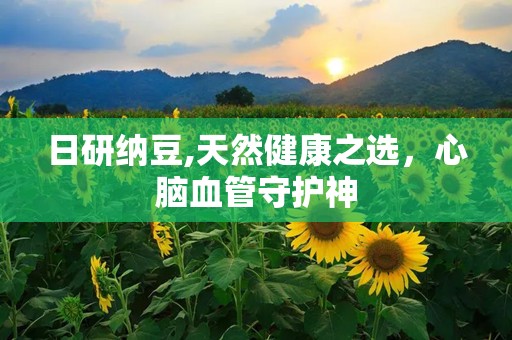 日研纳豆,天然健康之选，心脑血管守护神