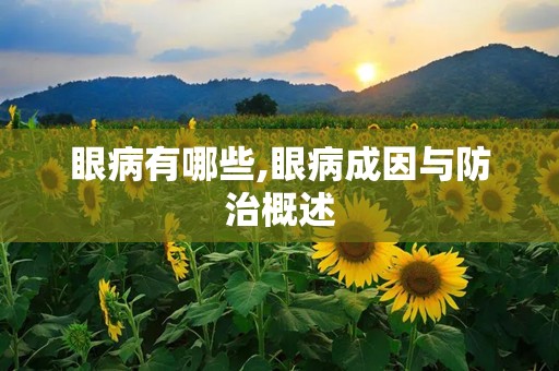眼病有哪些,眼病成因与防治概述