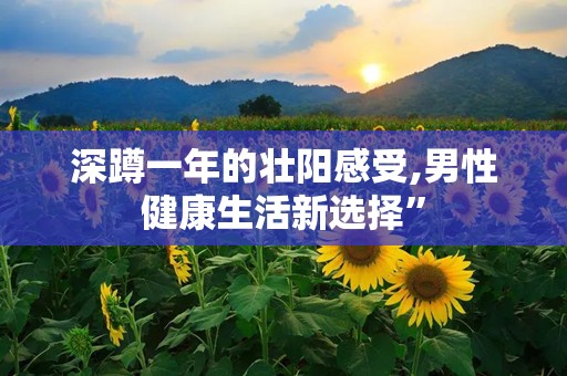 深蹲一年的壮阳感受,男性健康生活新选择”