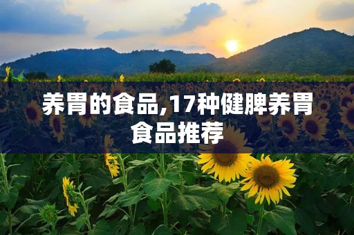 养胃的食品,17种健脾养胃食品推荐
