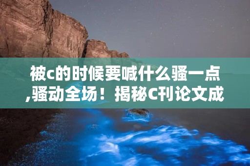 被c的时候要喊什么骚一点,骚动全场！揭秘C刊论文成功秘诀