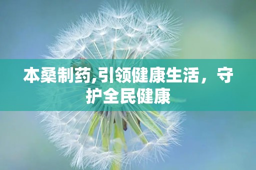 本桑制药,引领健康生活，守护全民健康