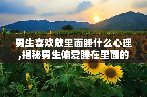 男生喜欢放里面睡什么心理,揭秘男生偏爱睡在里面的心理动机
