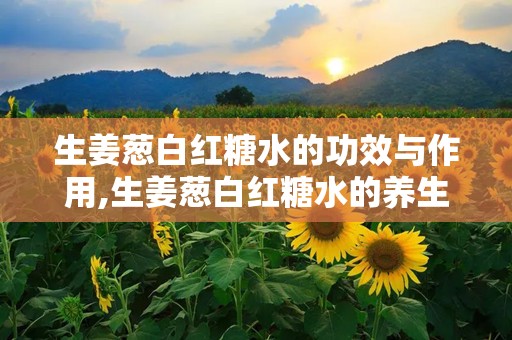 生姜葱白红糖水的功效与作用,生姜葱白红糖水的养生功效与作用解析