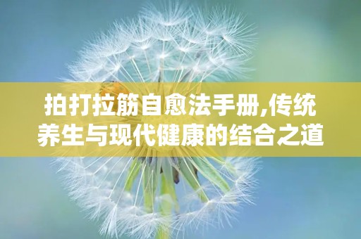 拍打拉筋自愈法手册,传统养生与现代健康的结合之道