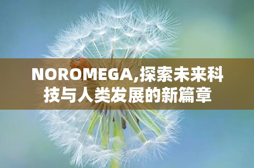 NOROMEGA,探索未来科技与人类发展的新篇章