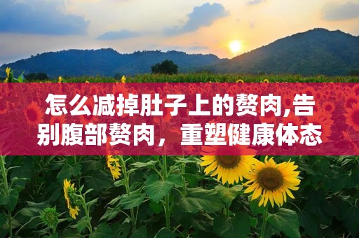 怎么减掉肚子上的赘肉,告别腹部赘肉，重塑健康体态