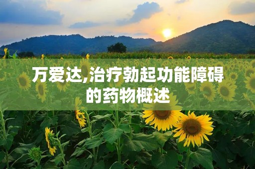 万爱达,治疗勃起功能障碍的药物概述