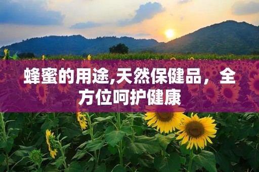 蜂蜜的用途,天然保健品，全方位呵护健康