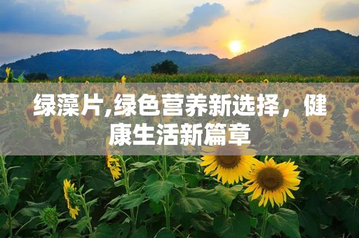绿藻片,绿色营养新选择，健康生活新篇章