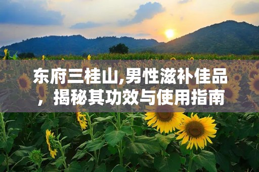 东府三桂山,男性滋补佳品，揭秘其功效与使用指南