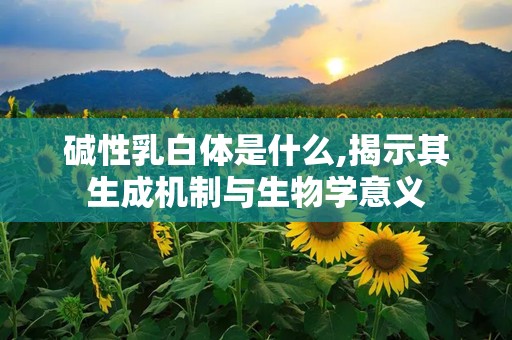 碱性乳白体是什么,揭示其生成机制与生物学意义