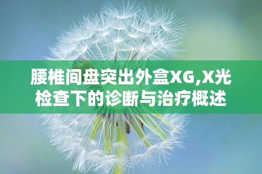 腰椎间盘突出外盒XG,X光检查下的诊断与治疗概述