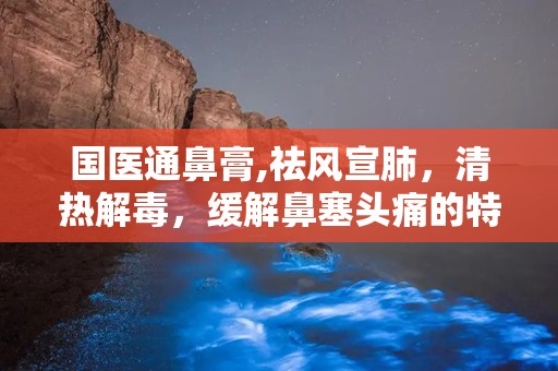 国医通鼻膏,祛风宣肺，清热解毒，缓解鼻塞头痛的特效膏剂