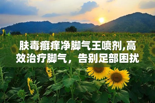 肤毒癣痒净脚气王喷剂,高效治疗脚气，告别足部困扰