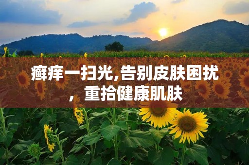 癣痒一扫光,告别皮肤困扰，重拾健康肌肤