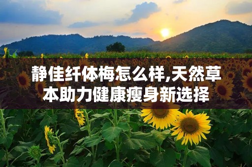 静佳纤体梅怎么样,天然草本助力健康瘦身新选择