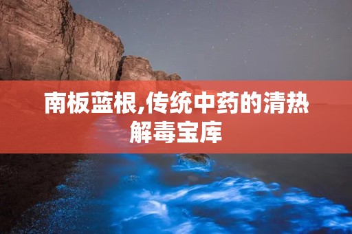 南板蓝根,传统中药的清热解毒宝库