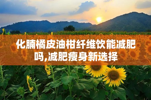 化腩橘皮油柑纤维饮能减肥吗,减肥瘦身新选择
