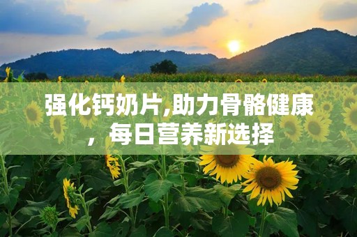 强化钙奶片,助力骨骼健康，每日营养新选择