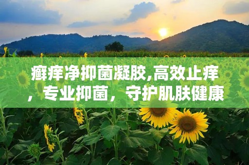 癣痒净抑菌凝胶,高效止痒，专业抑菌，守护肌肤健康
