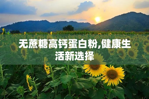 无蔗糖高钙蛋白粉,健康生活新选择