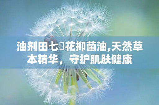 油剂田七紅花抑菌油,天然草本精华，守护肌肤健康