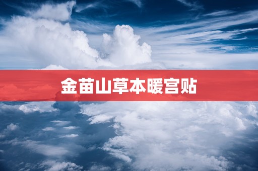 金苗山草本暖宫贴