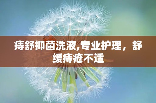 痔舒抑菌洗液,专业护理，舒缓痔疮不适