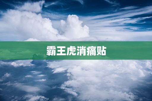 霸王虎消痛贴