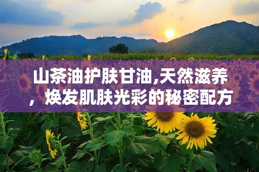 山茶油护肤甘油,天然滋养，焕发肌肤光彩的秘密配方