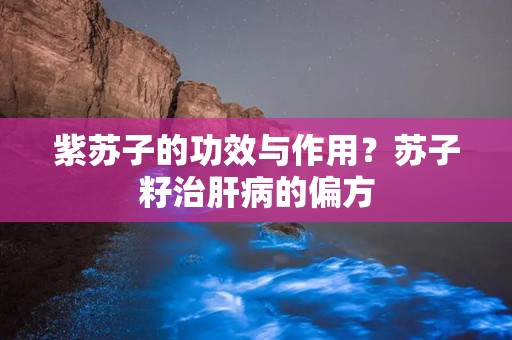 紫苏子的功效与作用？苏子籽治肝病的偏方