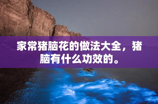 家常猪脑花的做法大全，猪脑有什么功效的。