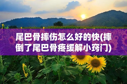 尾巴骨摔伤怎么好的快(摔倒了尾巴骨疼缓解小窍门)